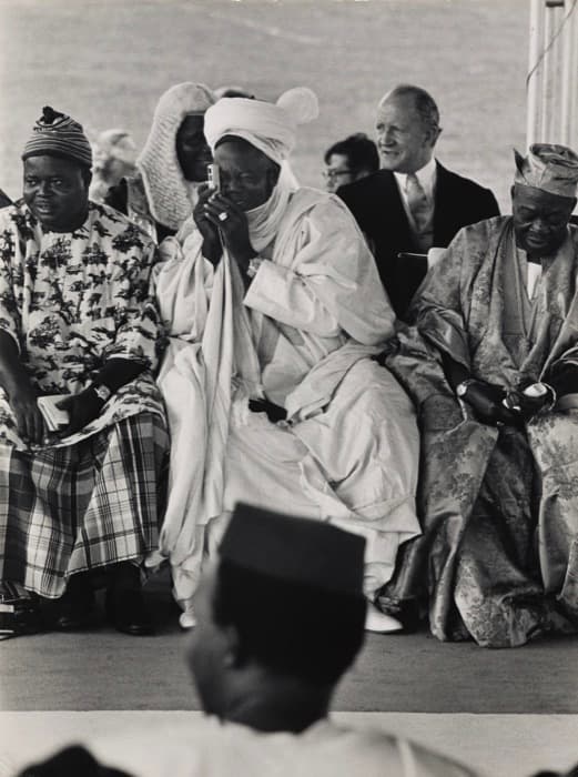 Seated at the Independence ceremony, Lagos, 1 October. Lagos, 1960.